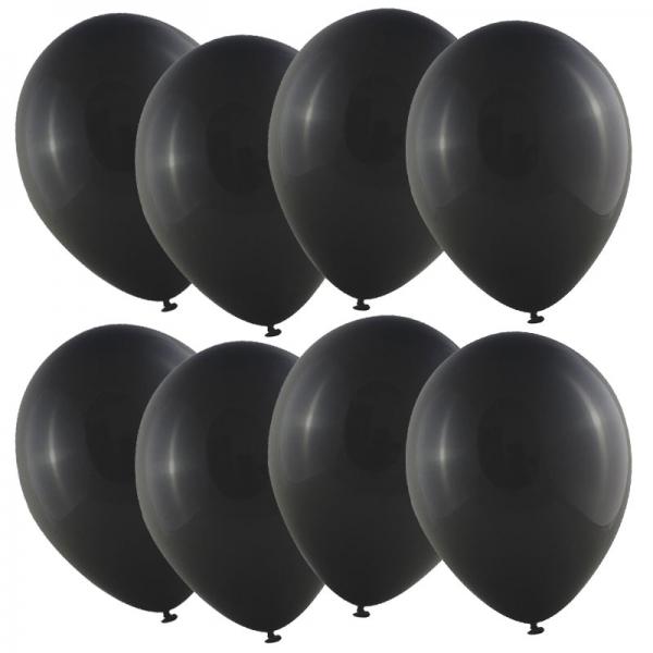 Mustat Mini-ilmapallot Metallic