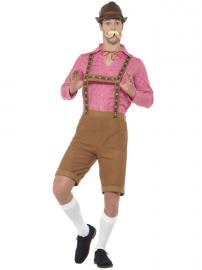 Oktoberfest Lederhosen Asu Vaaleanruskea