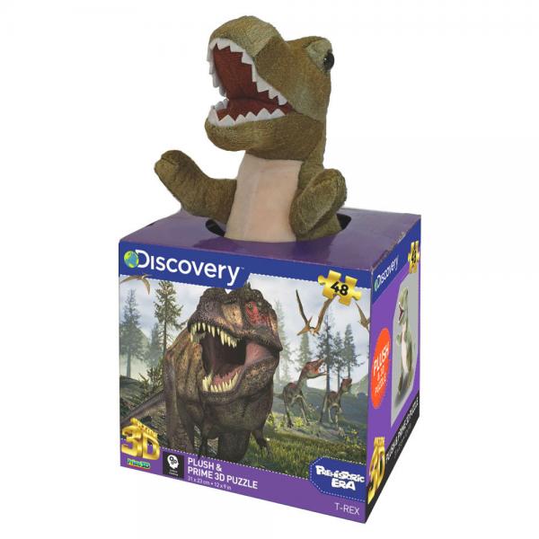 3D Palapeli ja Pehmolelu T-Rex