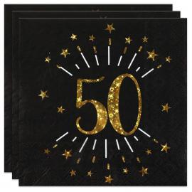 Lautasliinat 50 v Birthday Party Kulta