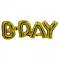 Happy B-Day 3D Foliopallo Golden Dawn