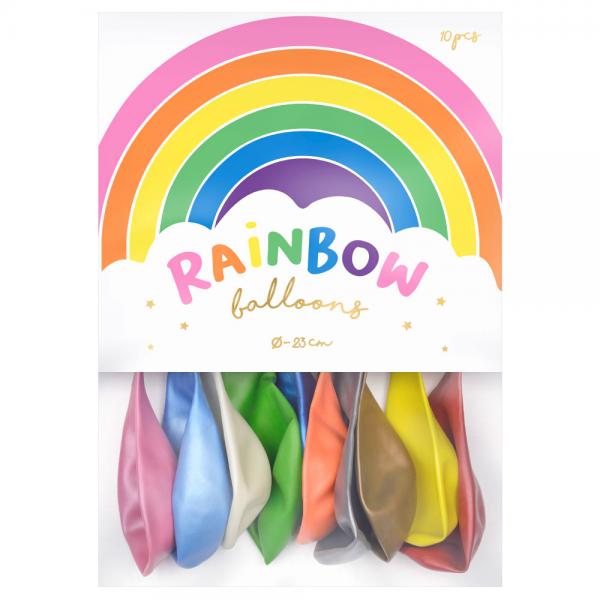 Rainbow Pienet Lateksi-ilmapallot Pastelli Mix