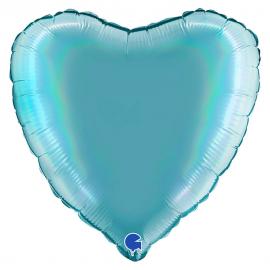 Sydänilmapallo Holografinen Platina Teneriffan Meri