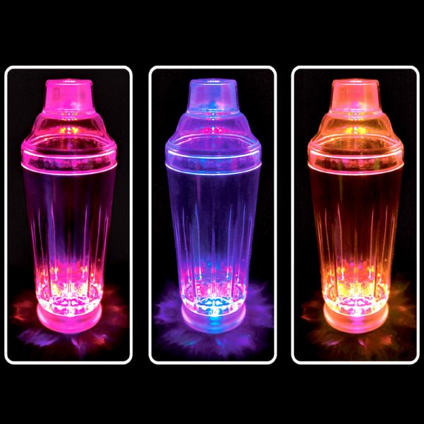 Vilkkuva Cocktail Shaker LED-valolla