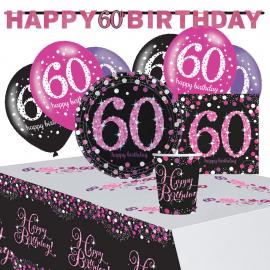 60-vuotispäivän Vaaleanpunainen Sparkling Celebration Kit