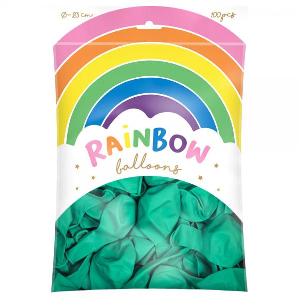 Rainbow Lateksi-ilmapallot Mintunvihre 100-pakkaus