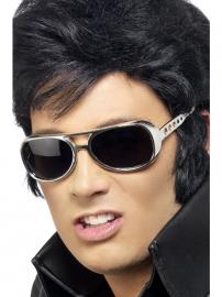 Elvis Hopeiset Silmälasit