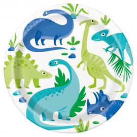 Dinosaurus Pahvilautaset Vihreä & Sininen