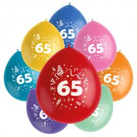 Syntymäpäiväilmapallot 65 vuotta