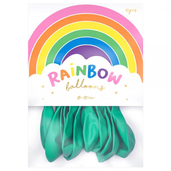 Rainbow Lateksi-ilmapallot Pastelli Minttu