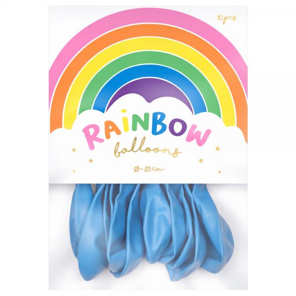 Rainbow Pienet Lateksi-ilmapallot Pastelli Vaaleansininen