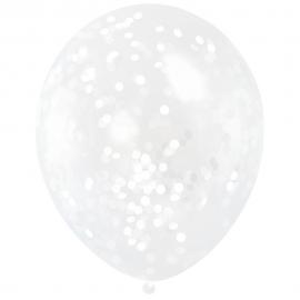 Konfetti-ilmapallot Valkoinen