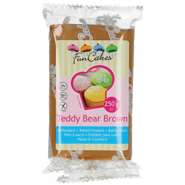 Sokerimassa Teddy Bear Brown 250 g