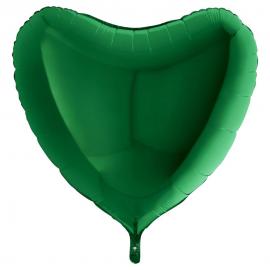 Sydänilmapallo Folio Vihreä