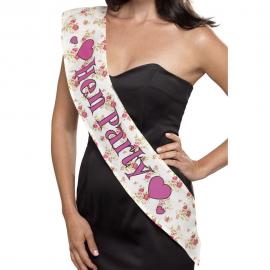 Deluxe Vintage Hen Party Sash-olkanauha