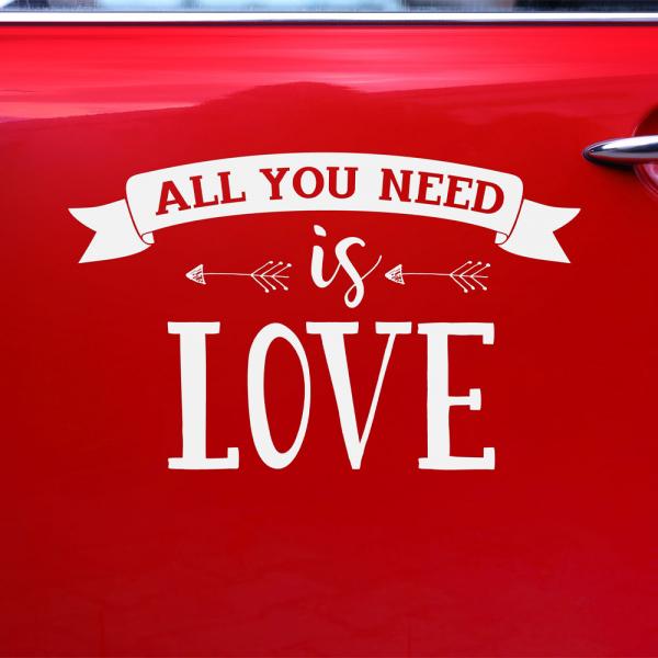 All You Need Is Love Auton Koristetarra