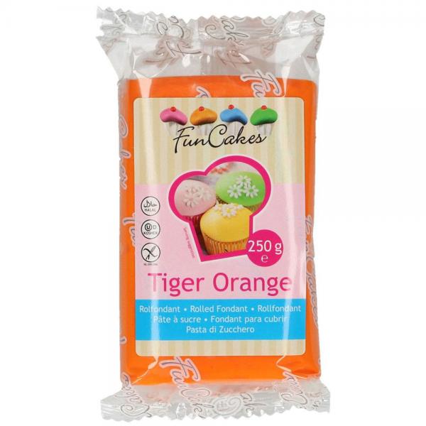 Sokerimassa Tiger Orange 250 g