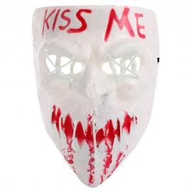 Kiss Me Naamio LED Valkoinen