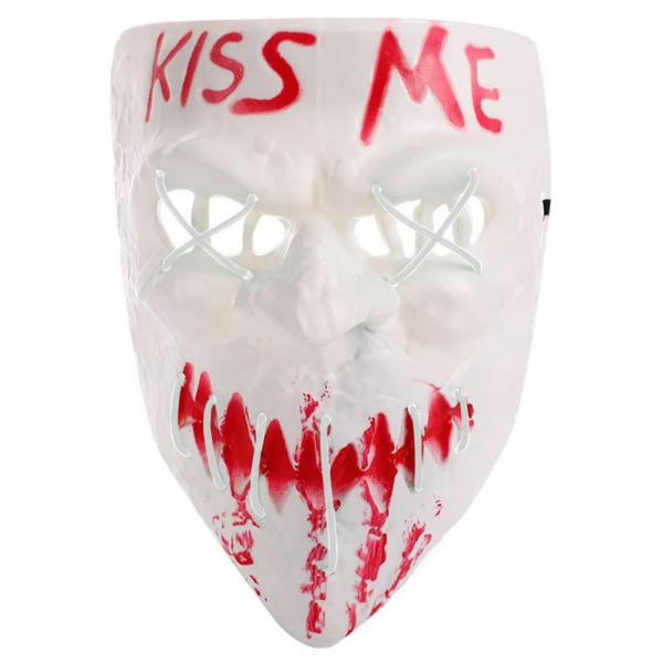 Kiss Me Naamio LED Valkoinen