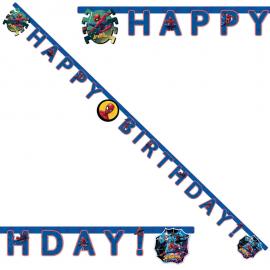 Spiderman Team Up Happy Birthday Banderolli