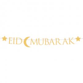 Eid Mubarak Kirjainnauha Kulta