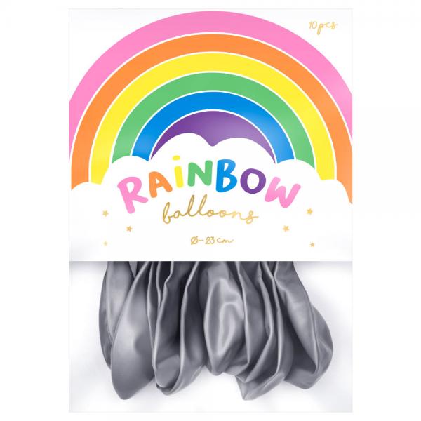 Rainbow Pienet Lateksi-ilmapallot Metallic Hopea