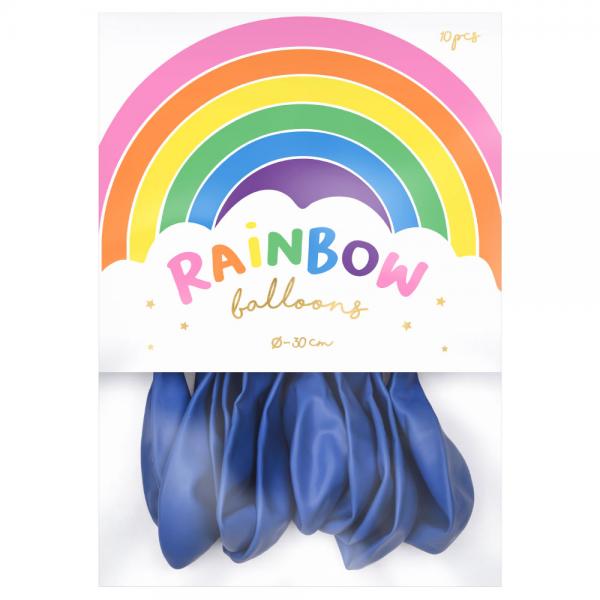 Rainbow Lateksi-ilmapallot Pastelli Laivastonsininen