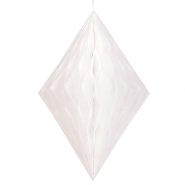 Honeycomb Diamond Valkoinen