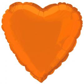 Folioilmapallo Sydän Oranssi