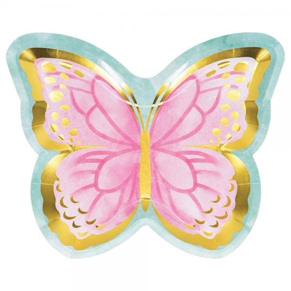 Shimmering Butterfly Pahvilautaset Perhonen
