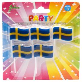 Kakkukynttilät Ruotsin Lippu