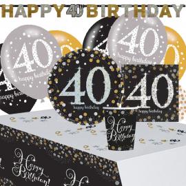 40-vuotisjuhlat Sparkling Celebration Kit 8 hengelle