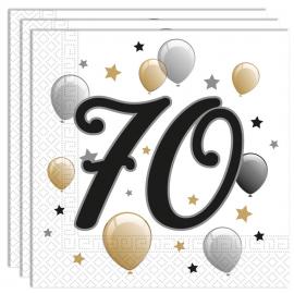 Milestone Happy Birthday 70 v Lautasliinat