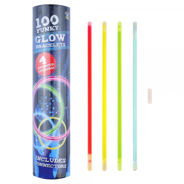 Glowsticks Ranneke 100-pakku