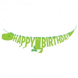 Happy Birthday Kirjainnauha Dino Party