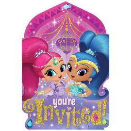 Shimmer ja Shine Kutsukortit