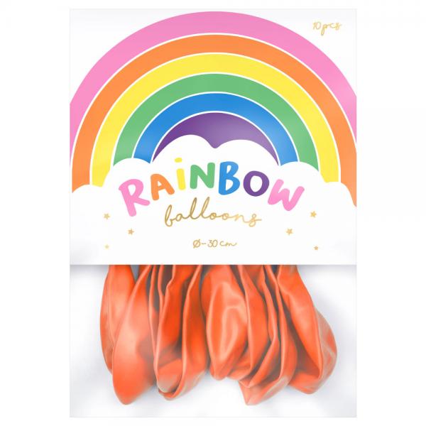 Rainbow Lateksi-ilmapallot Metallic Oranssi