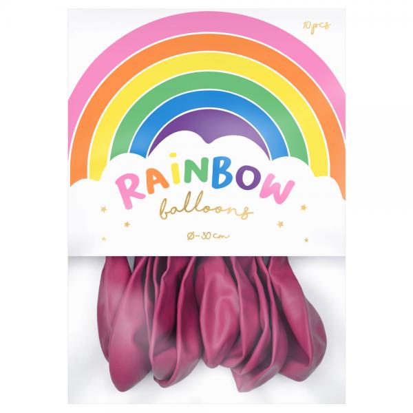 Rainbow Lateksi-ilmapallot Pastelli Fuksia
