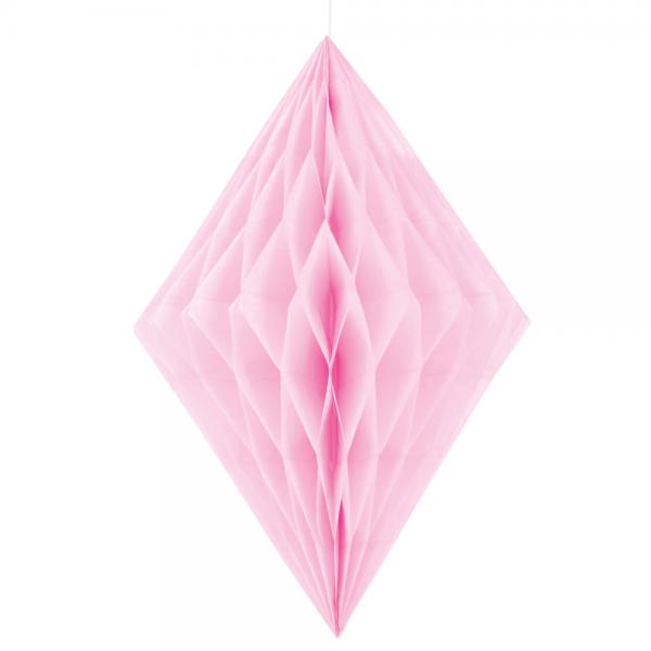 Riippuva Honeycomb Diamond Vaaleanpunainen