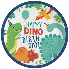 Pahvilautaset Happy Dino Birthday