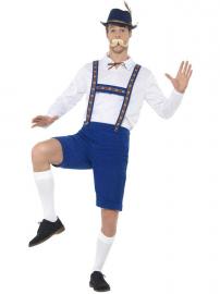 Oktoberfest Lederhosen Asu Sininen Large