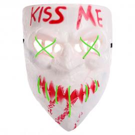 Kiss Me Naamio LED Vaaleanvihreä
