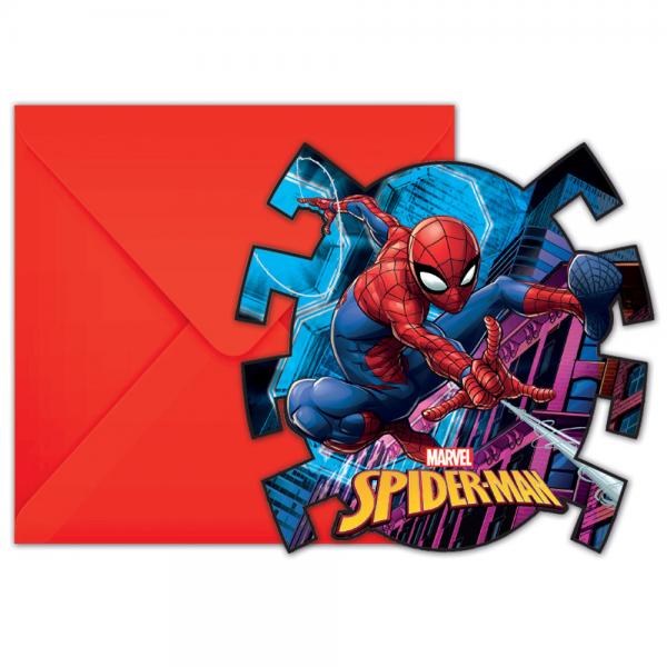 Spiderman Team Up Kutsukortit