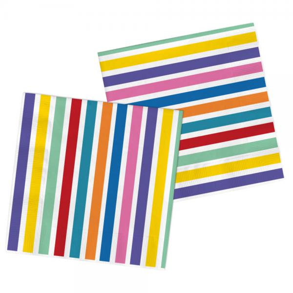 Servetit Stripes Color Pop