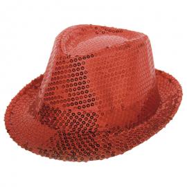 Punainen Trilby-hattu