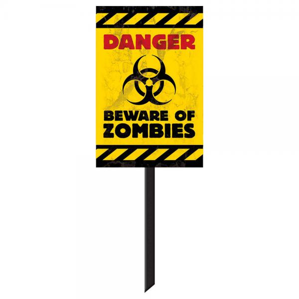 Varoitusmerkki Beware of Zombies