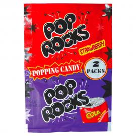 Pop Rocks Poksahtelevat Karkit Mansikka & Kola 2-pakkaus