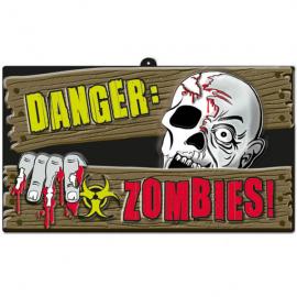 Halloween-varoituskyltti Zombies