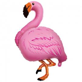 Vaaleanpunainen Flamingo Folioilmapallo XL
