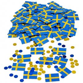 Konfetti Ruotsin Lipuilla